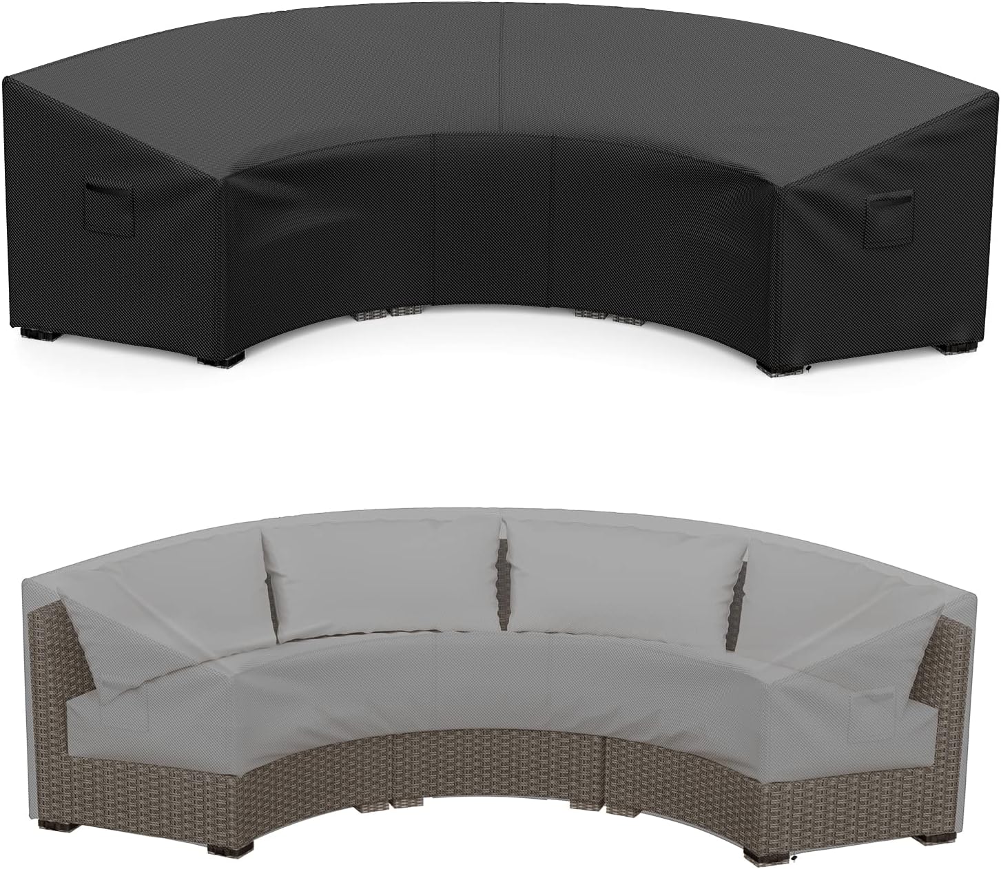 Mrrihand Curved Patio Furniture Covers, Waterproof Outdoor