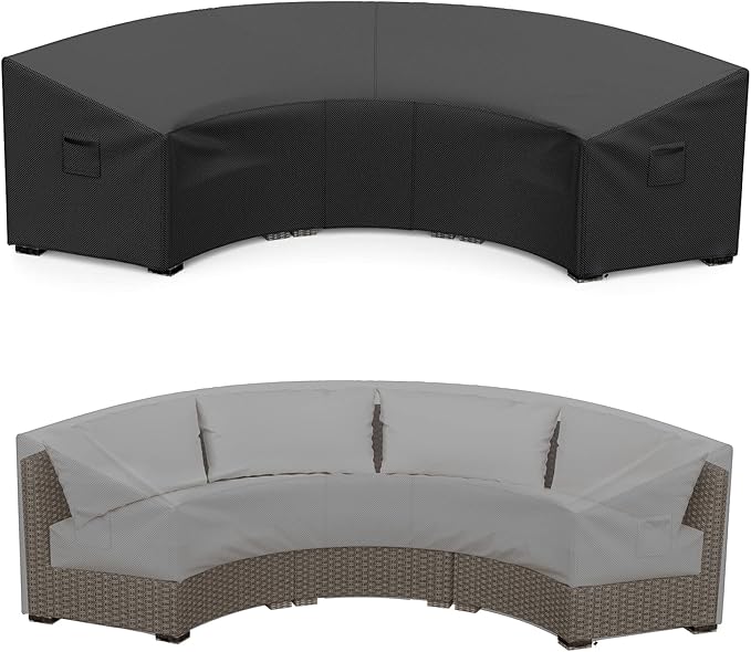 Mrrihand Curved Patio Furniture Covers, Waterproof Outdoor