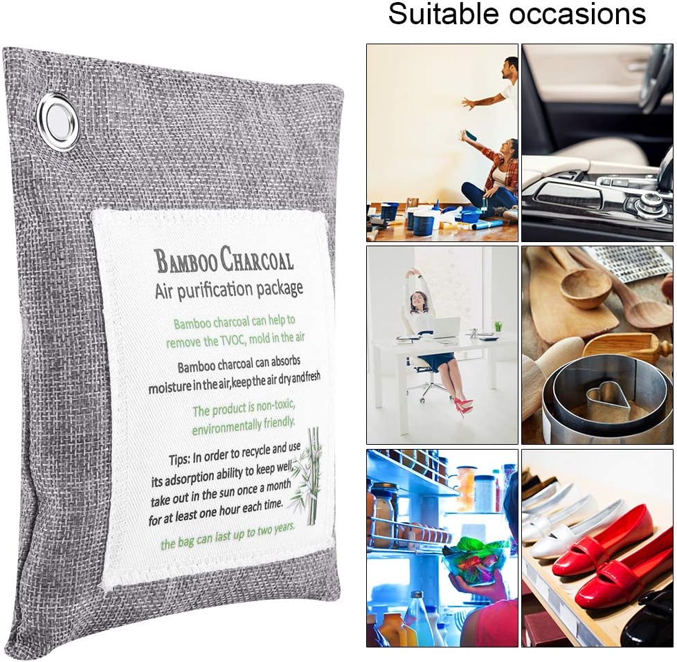 Air Purify Bag, Air Purifying Bag Activated Charcoal Bamboo Odor Purifyer Car Deodorizer(#1) - Image 5