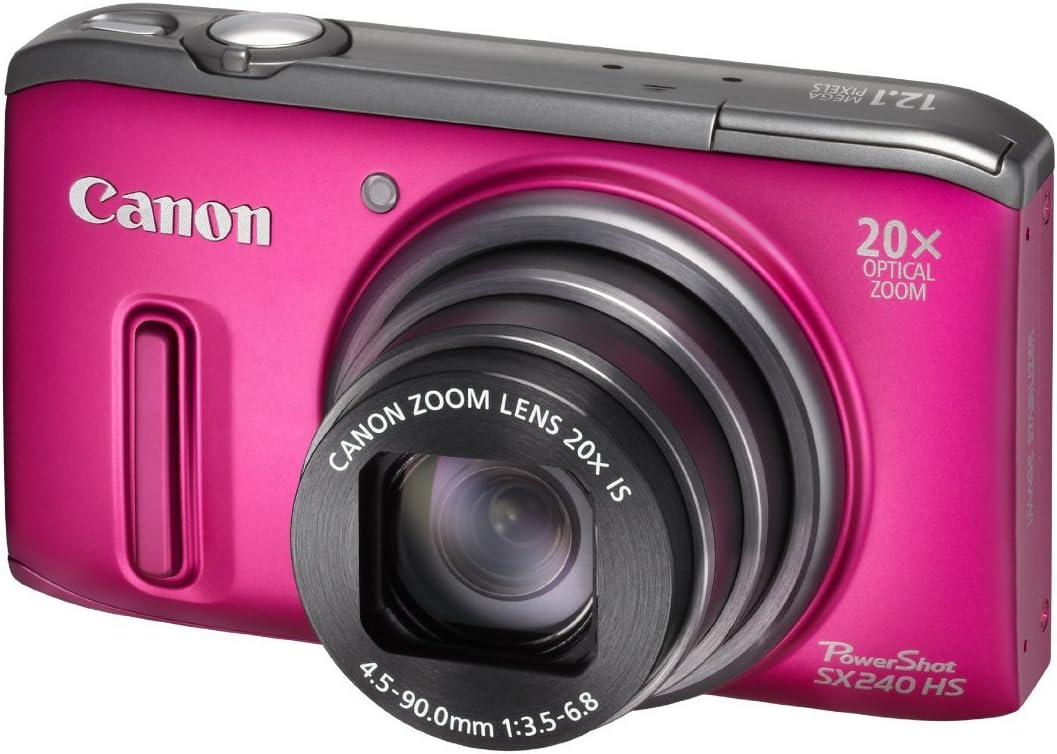 Canon Powershot SX240 HS Digital Camera Red(12.1 MP, 20x Optical Zoom) 3.2 Inch