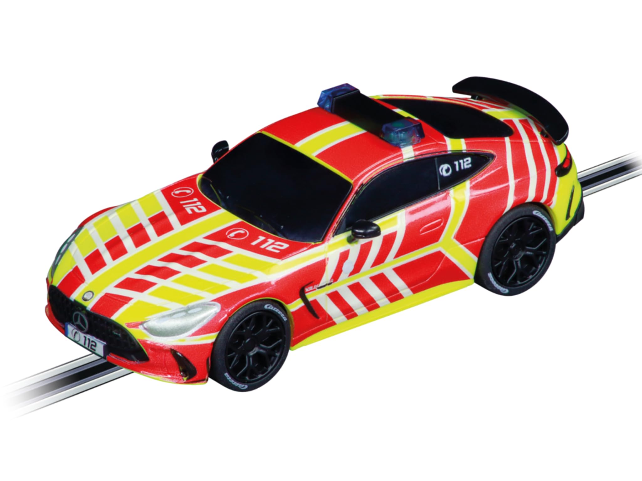 Carrera GO!!! 20064255 AMG Mercedes GT 112 Emergency I 1:43 Scale Slot Car I With Original License I Suitable For Ages 6 Years+