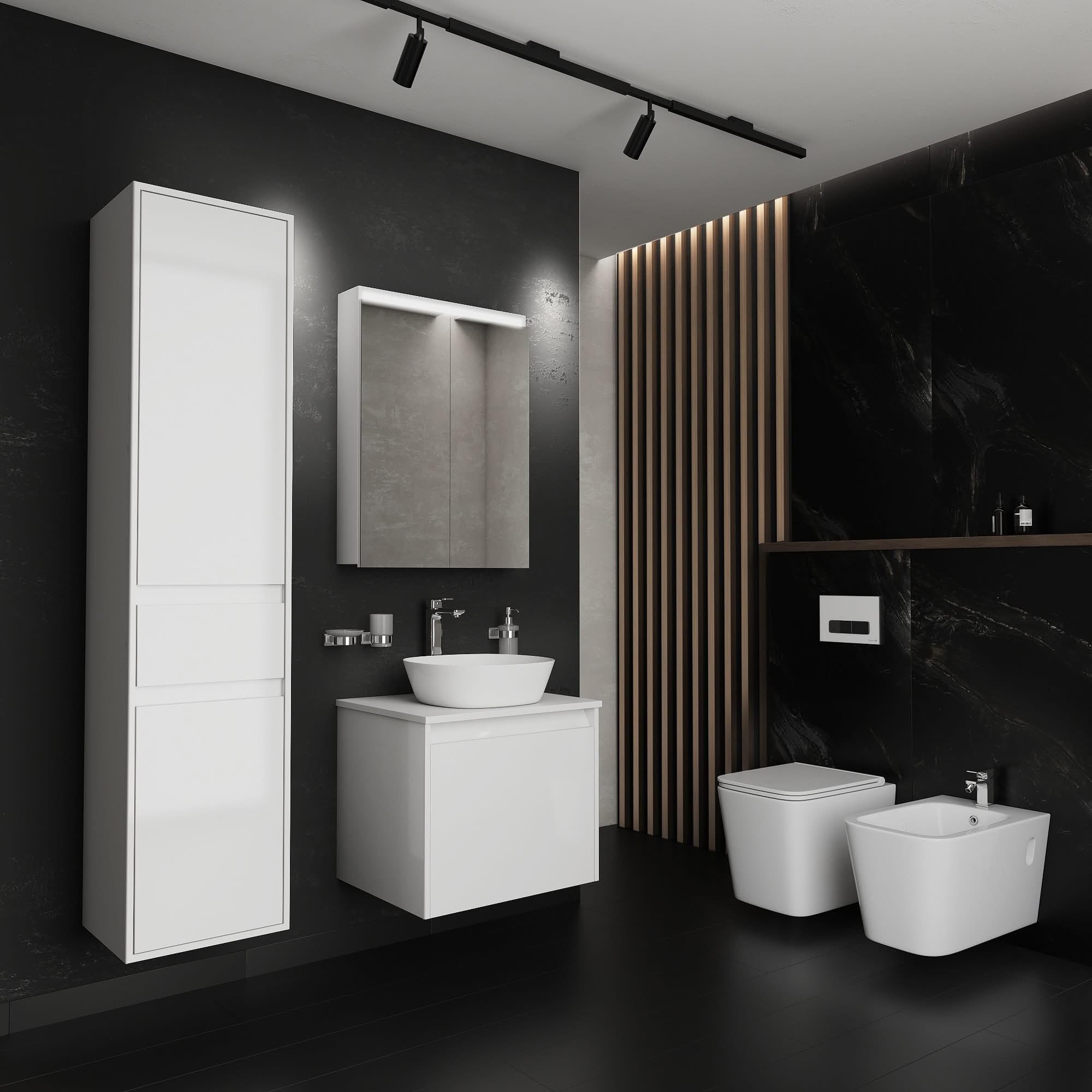 Imprese ALBA TWIST – Miska WC wisząca Rimless, Tornado Flush, Slim Soft Close Seat, 48,5 × 34 cm