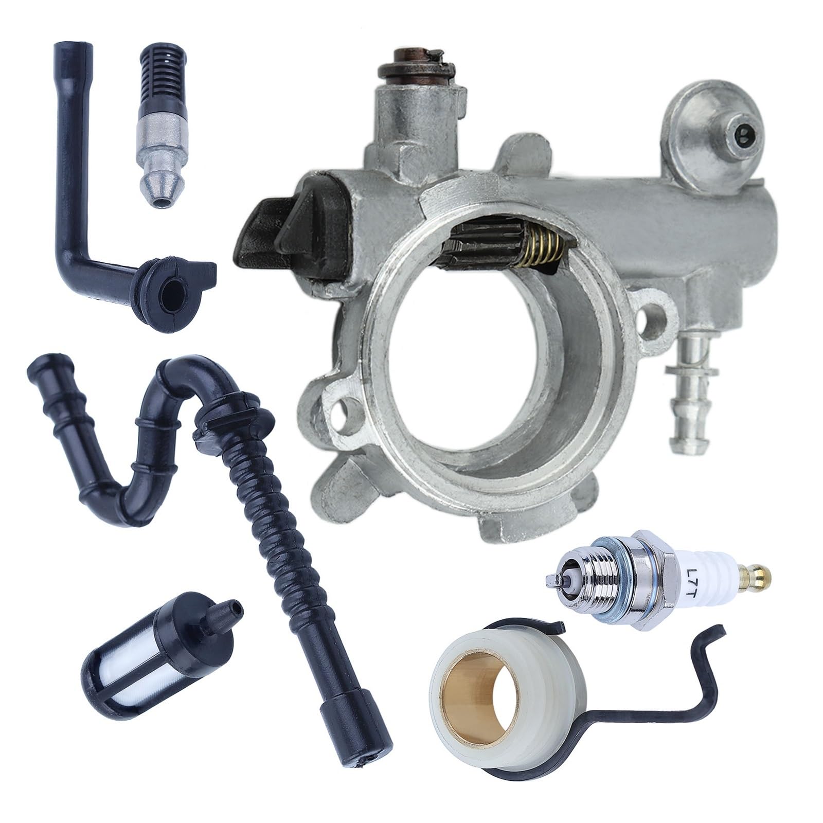 Kit de línea de Filtro de Aceite de Combustible y Engranaje helicoidal for Motosierra 034 036 MS360 1125 640 3201