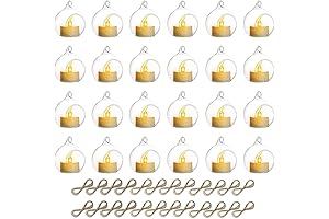 NUPTIO Hanging Glass Tealight Candle Holders