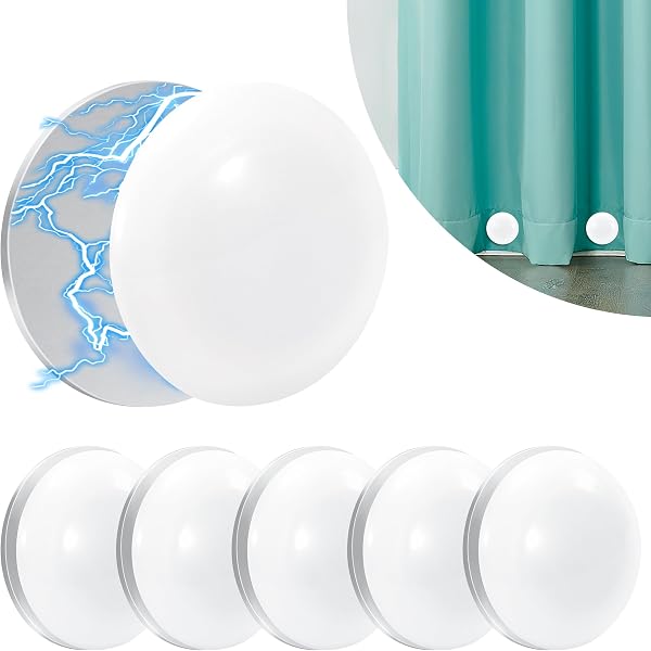 Heveer pesos magnéticos blancos, 6 elementos – Imagen 1