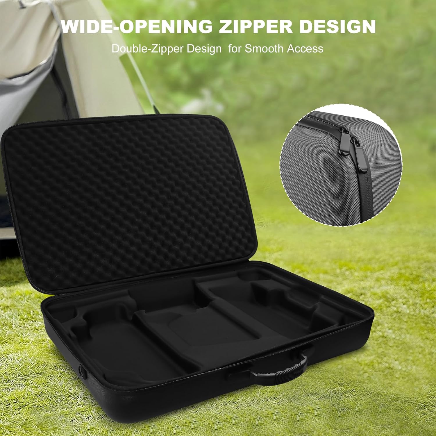Starlink Gen 3 Case Starlink Standard Case for Travel, RV and Outdoor Protection Waterproof EVA Carrying Case for Starlink Gen 3 Dust-Tight Crush-Resistant with Custom Internal Partitions Dark Grey