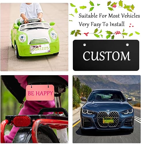 Miniatura 5 de Placa de matrícula personalizada para la parte delantera del automóvil, placa personalizada para personalizar tu texto, imagen, logotipo y foto,