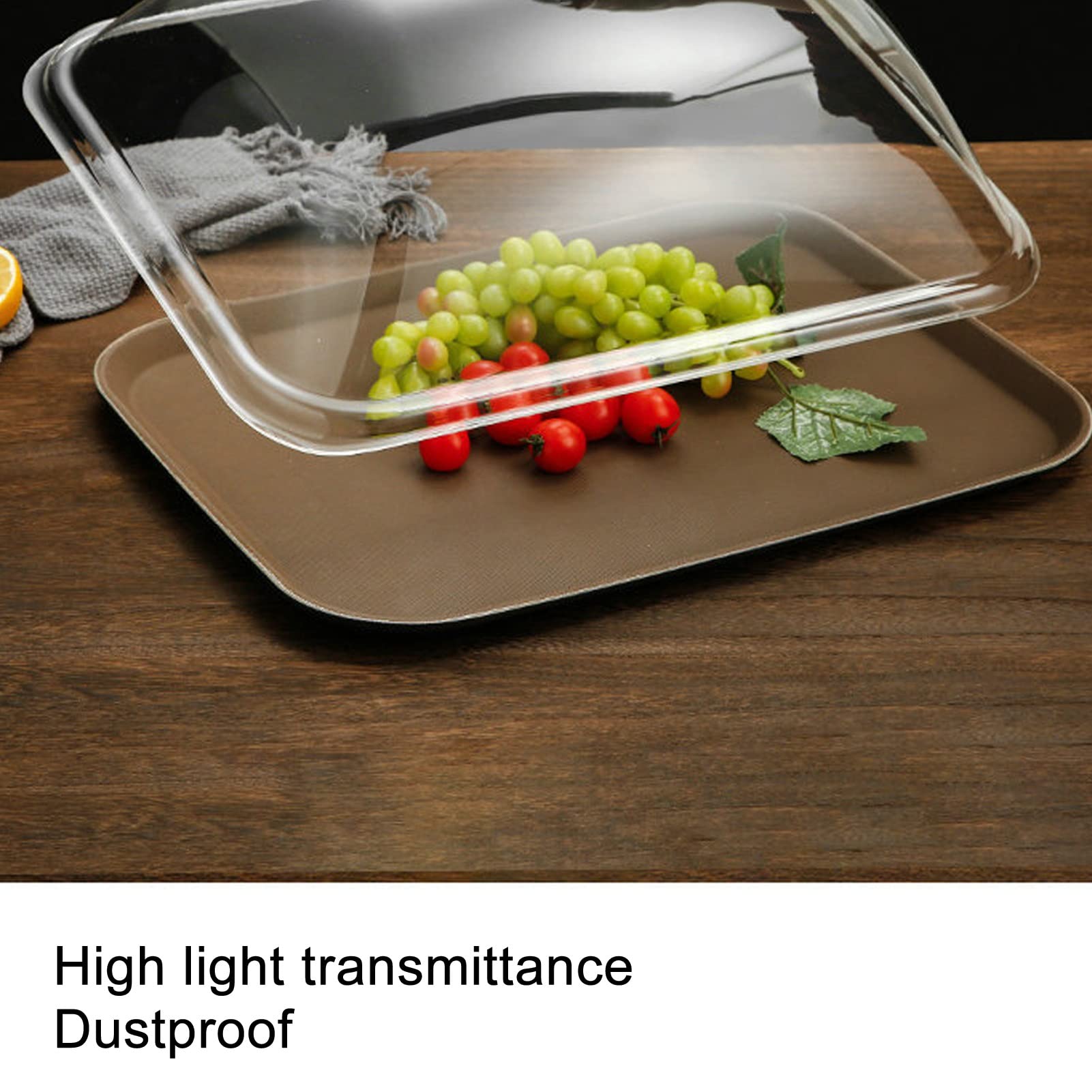 Set 4 Coperchi Trasparenti In Acrilico Per Contenitori Alimentari 1/6 – Antipolvere, Resistenti, Per Ristorante, Casa E Ufficio