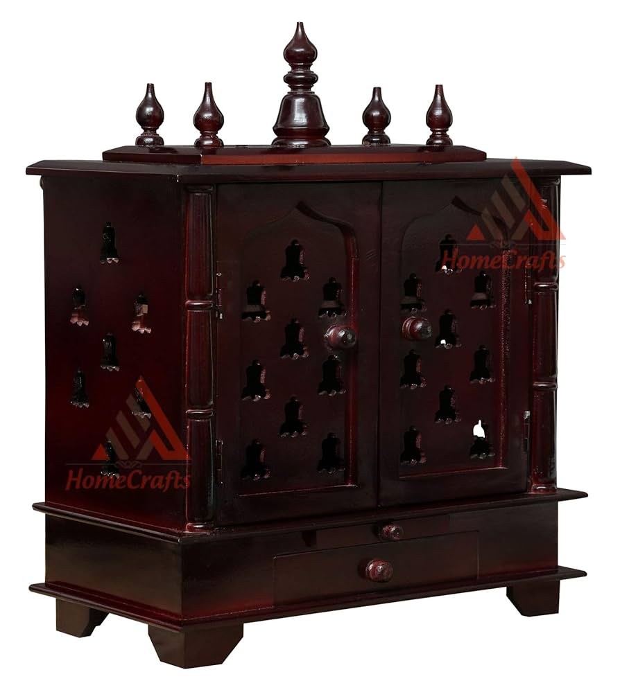 Homecrafts Handpainted Wooden Home Temple/Home Mandir/god