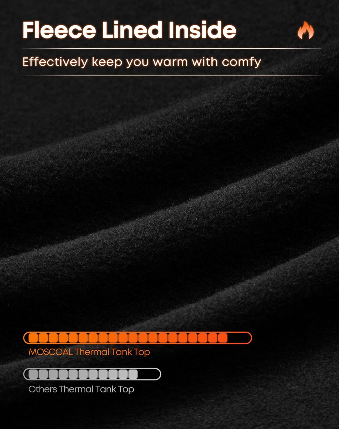 Thermal Tank Top for Women Sleeveless Fleece Lined Top Thermal Undershirt Warm Camisoles Winter Vest - Image 4