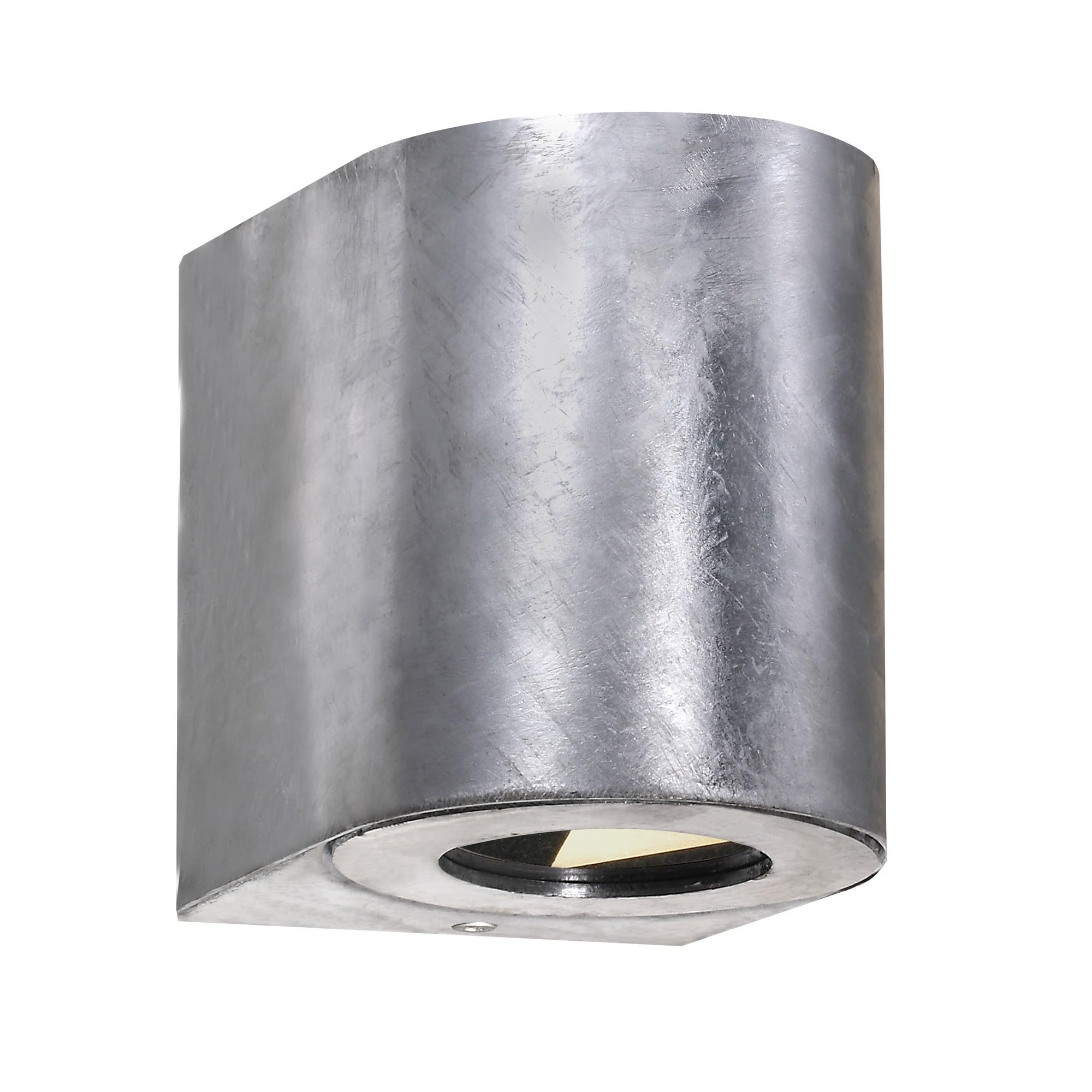 Nordlux Canto 2 Outdoor Wall Light - Galvanized Steel - Integrated LED - Silver