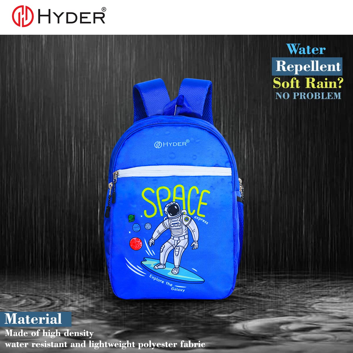 HYDER Mochila para niños de 20 litros con estampado de dibujos animados, ligera, espaciosa, impermeable, casual, picnic, matrícula, escuela, mochila para niños y niñas