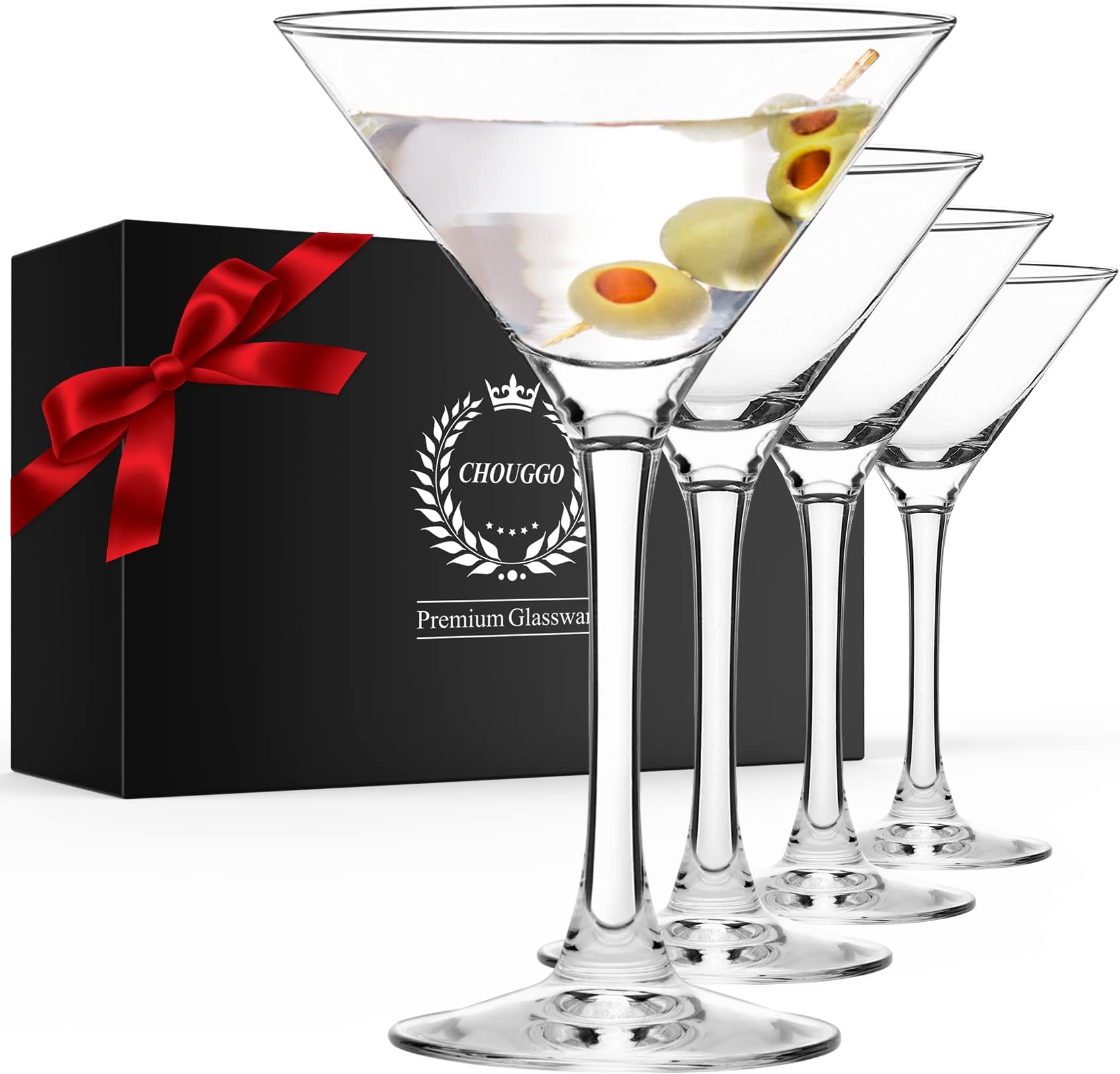 Amazon.com | Riedel Vinum Crystal Martini Glass, Set of 4: Martini Glasses