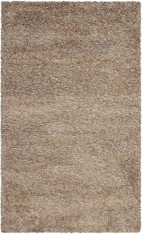 Image of TRANQUIL Polyester Fluffy Fur Rug Shaggy Modern Carpet for Living Room, Bedroom, Guest Room, Kids Room (6x9 Feet, Beige)