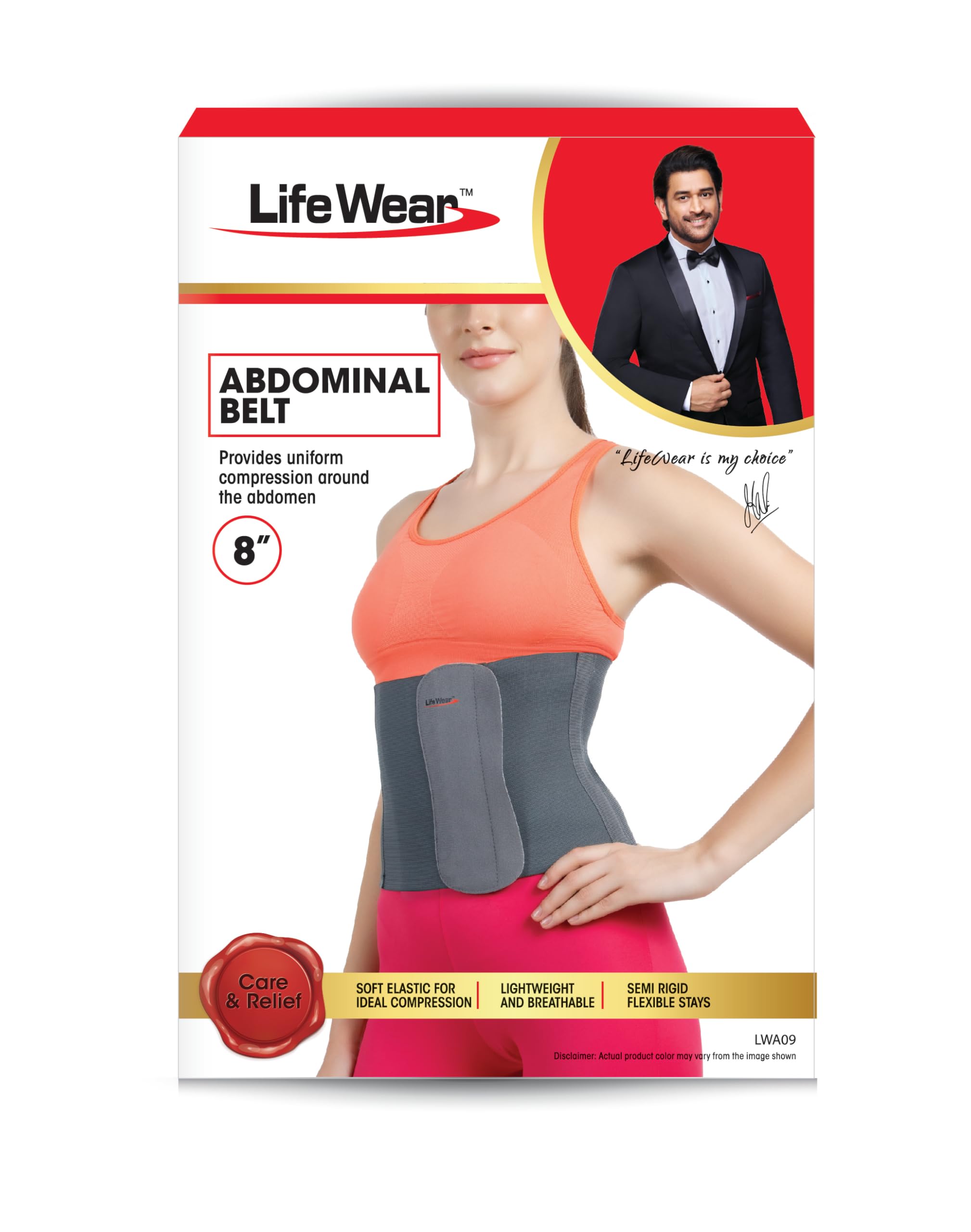 Life Wear Abdominal Belt, Ideal Post-operative or Post-delivery Aid, Post Pregnancy Abdominal Belt After Delivery, Maternity Support for Body Shaping, Tones Muscles and Improves Healing, Size (M)-image-45