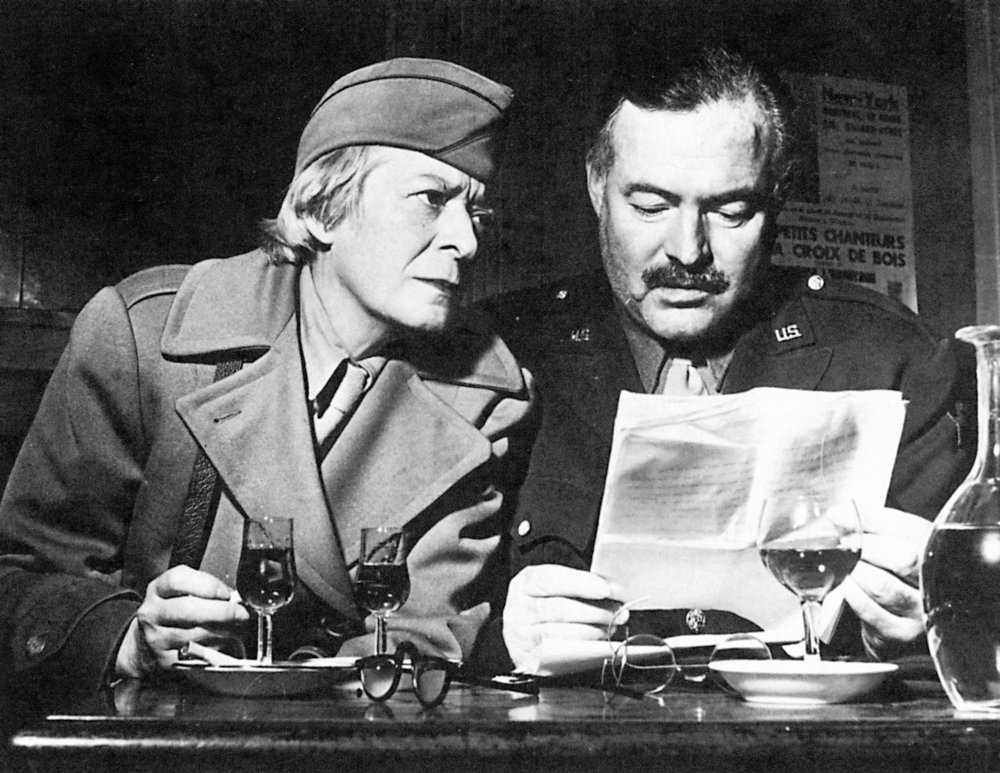 Ernest Hemingway N(1899-1961) American Writer And Janet Flanner (1892-1978) American Journalist Photographed At Paris In 1945 Poster Print by (18 x 24)