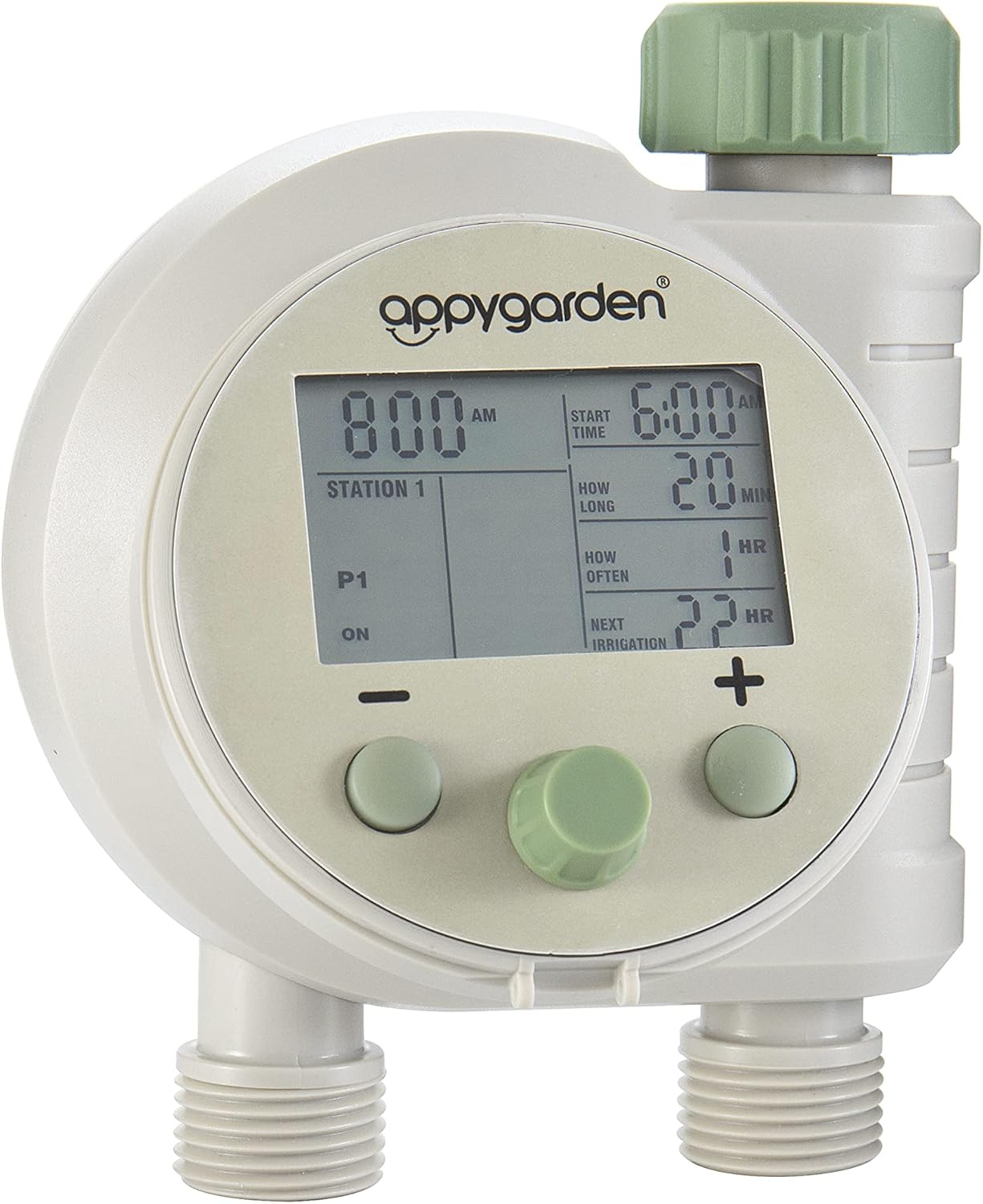 Edge 2 Plus Programmable Automatic Sprinkler Hose Faucet Timer (Double Port)
