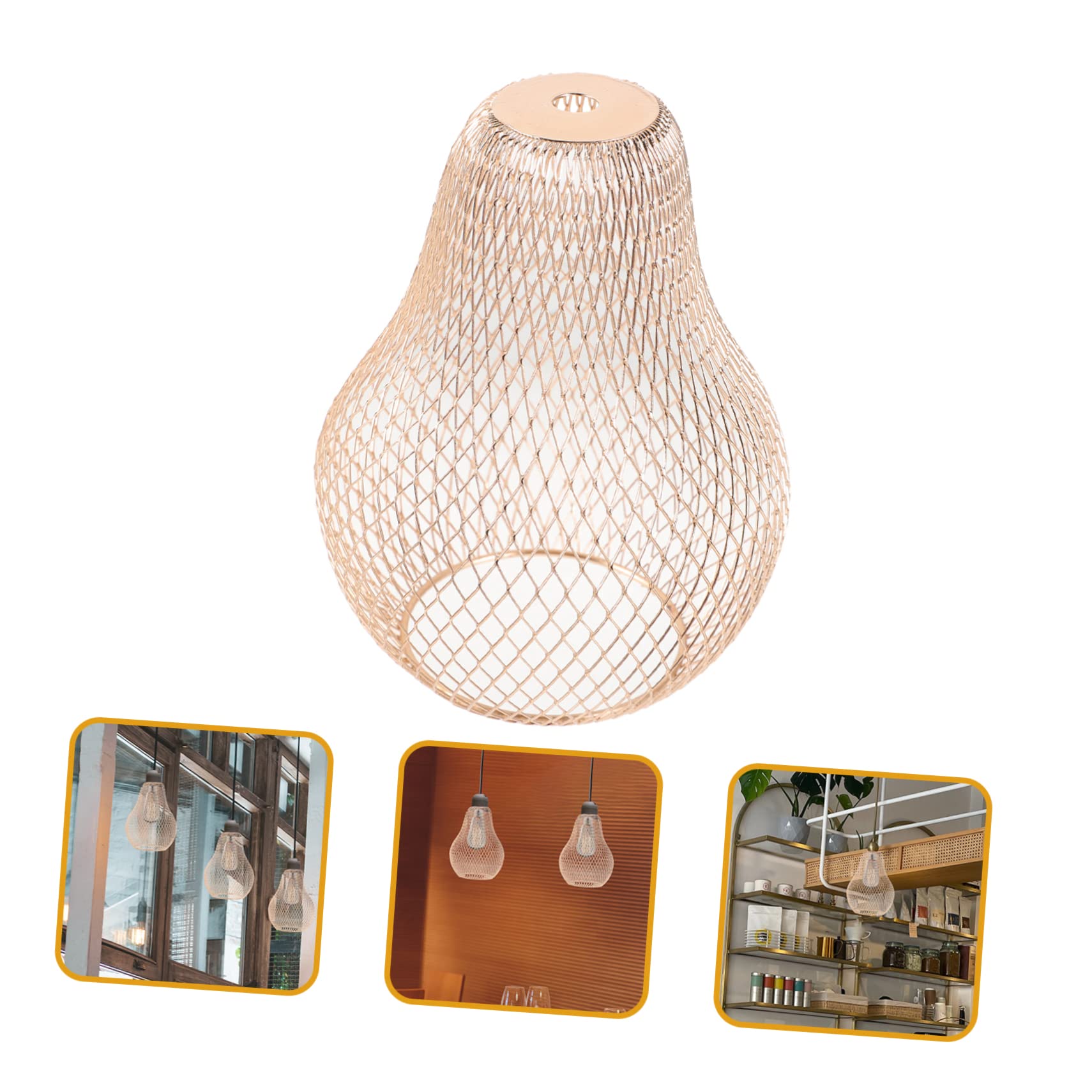 HOMSFOU 4pezzi Lampada Sospensione Metallo Con Paralume Decorativo Design Moderno e Leggero Per Soggiorno Ristorante e Hotel Facile Da Installare e Versatile Perfetta Per Lampade