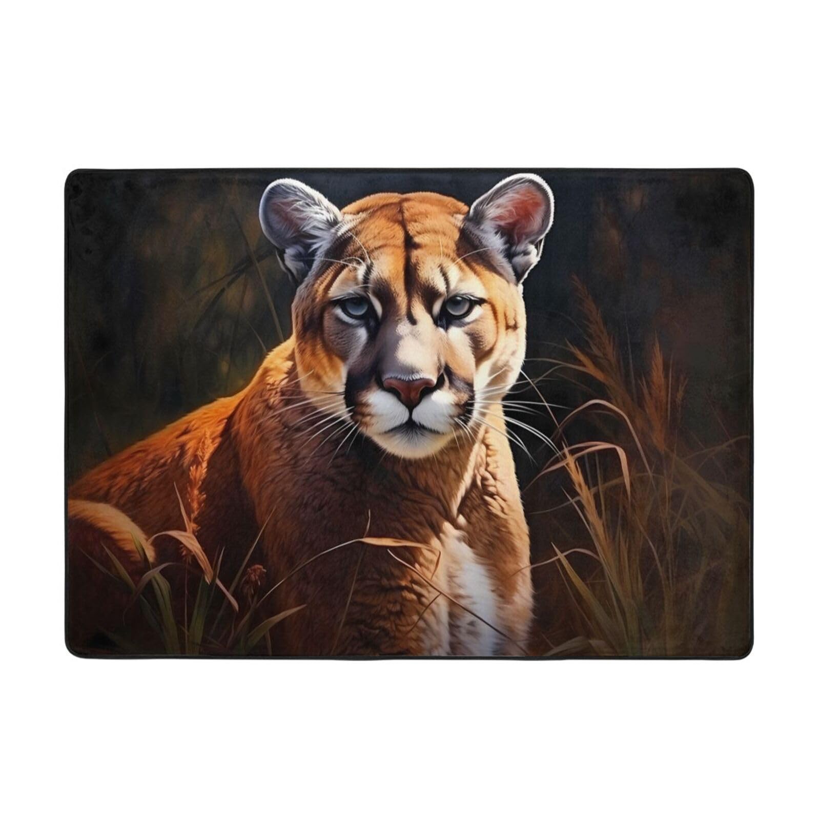 Tapis de sol en flanelle Cougar 203 x 147 cm grand tapis en tissu