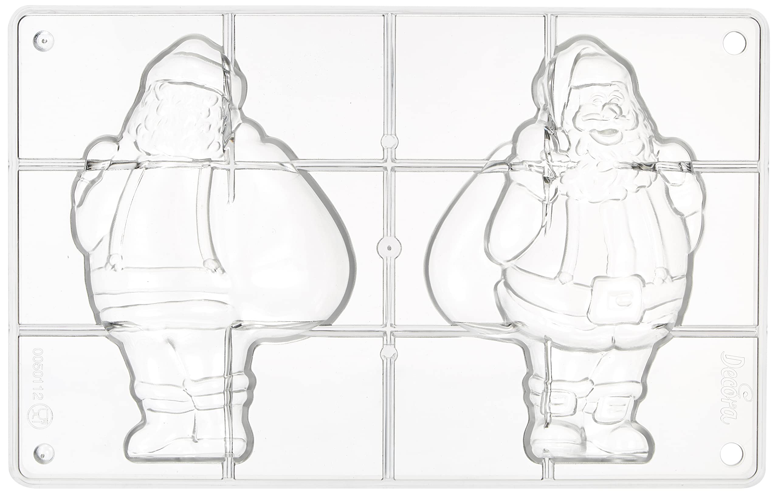 DECORA 0050112 SANTA CLAUS POLYCARBONATE MOLD 99 X 150 MM 275 X 175 X22 MM