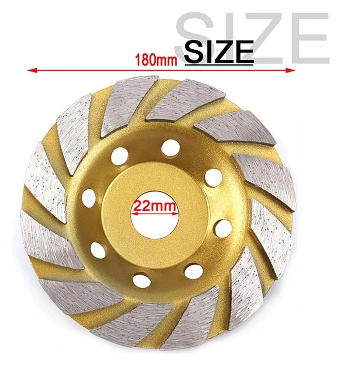 Diamentowa tarcza szlifierska, Diamentowa ściernica garnkowa do kamienia marmurowo-betonowego 100-180 mm(180x22mm)