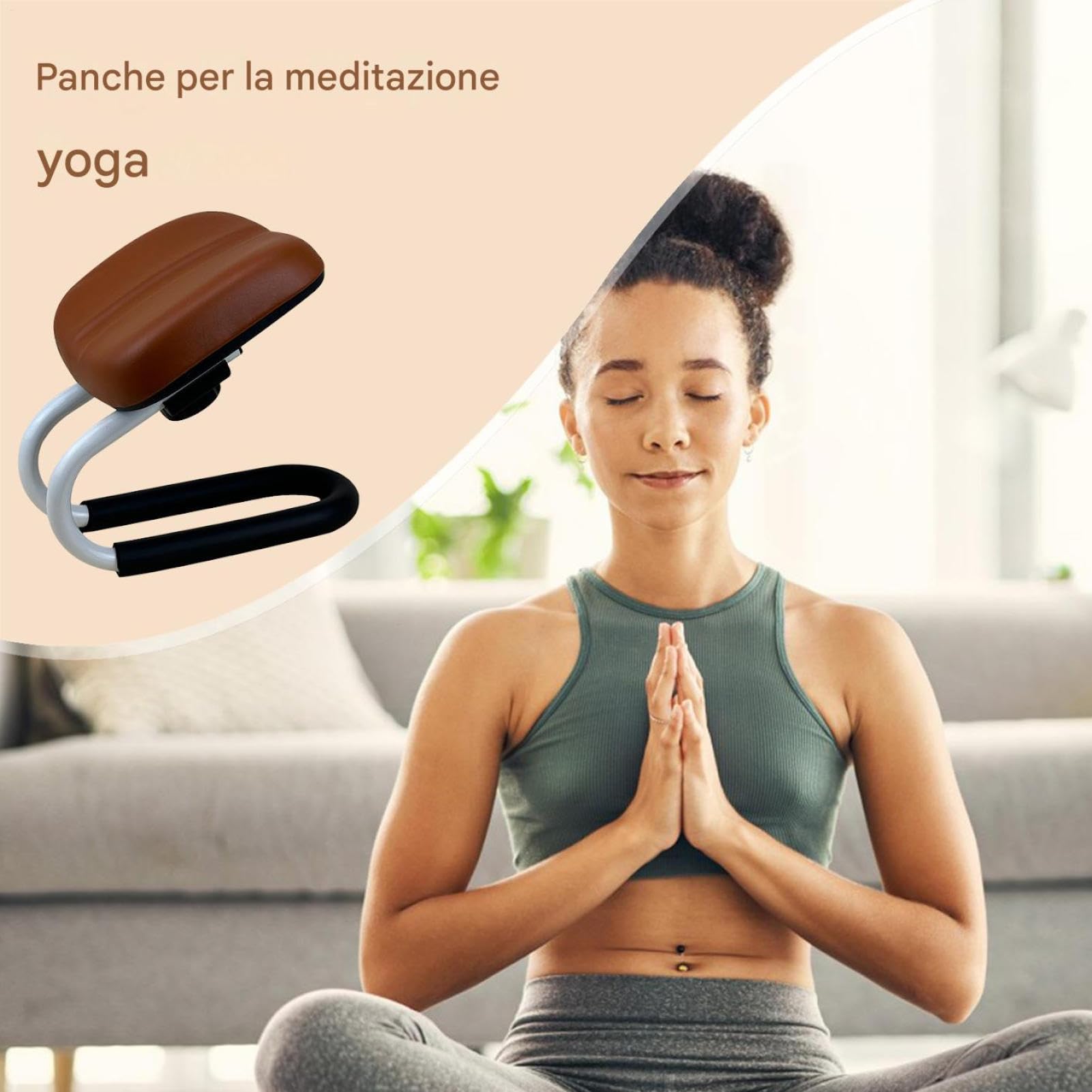 Generico Sgabello Per Preghiera Seduta Antiscivolo Per Gambe | Inginocchiatoi Per Preghiera Meditazione, Yoga Studio Domestico, Panca Portatile