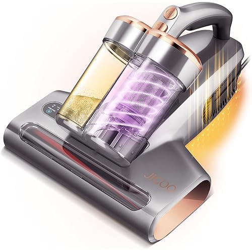 JIGOO S300 PRO Mattress Vacuum Cleaner with UV & Ultrasonic and High Heating,Anti-allergen Powerful Handheld Vacuum for Bed,Sofa