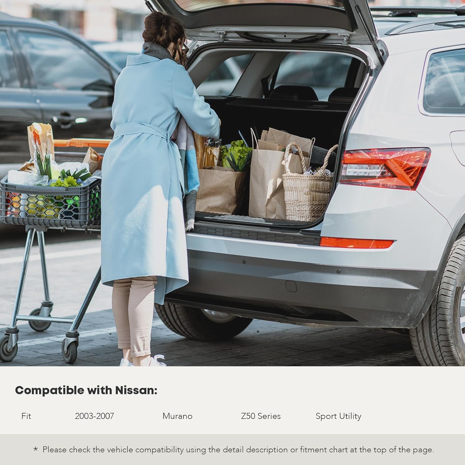 YHTAUTO Rear Hatch Gas Struts Shocks Replacement for Nissan 2003-2007 Murano, Set of 2 Lift Supports, Replace# 90450CA000