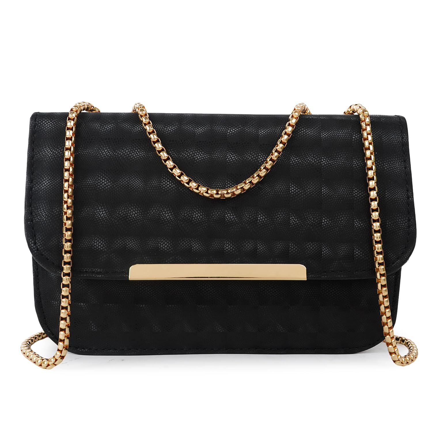 WIZARA Dual Tone 3d Pattern Sling Crossbody Hand Bag For Girls And Womens | Made With Durable Synthetic Leather Material | Magnet Flap Closure | Heavy Duty Golden Metal Straps (B0C8BFNWPB) Amazon Price History, Amazon Price Tracker