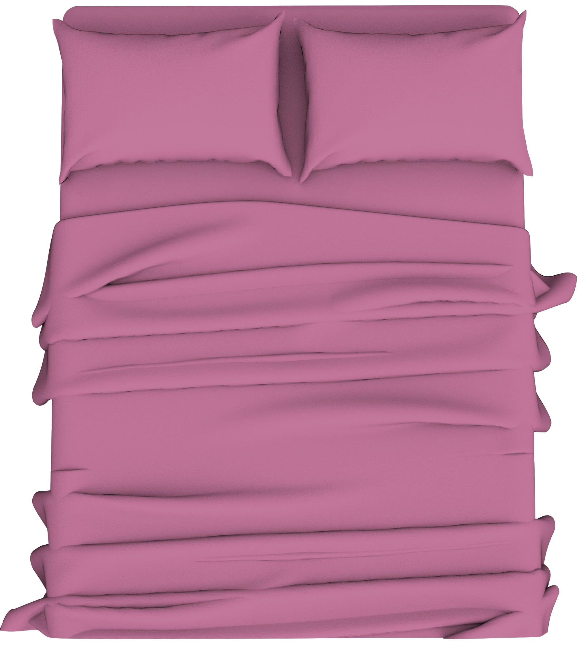 HOME ACE Fuchsia Extra Deep Non Iron Super King Size Fitted Sheets Polycotton Fitted Bed Sheets, Poly Cotton Deep Super Kingsize Bed Sheet Fitted, 16”/40CM Super King Size Fitted Sheet