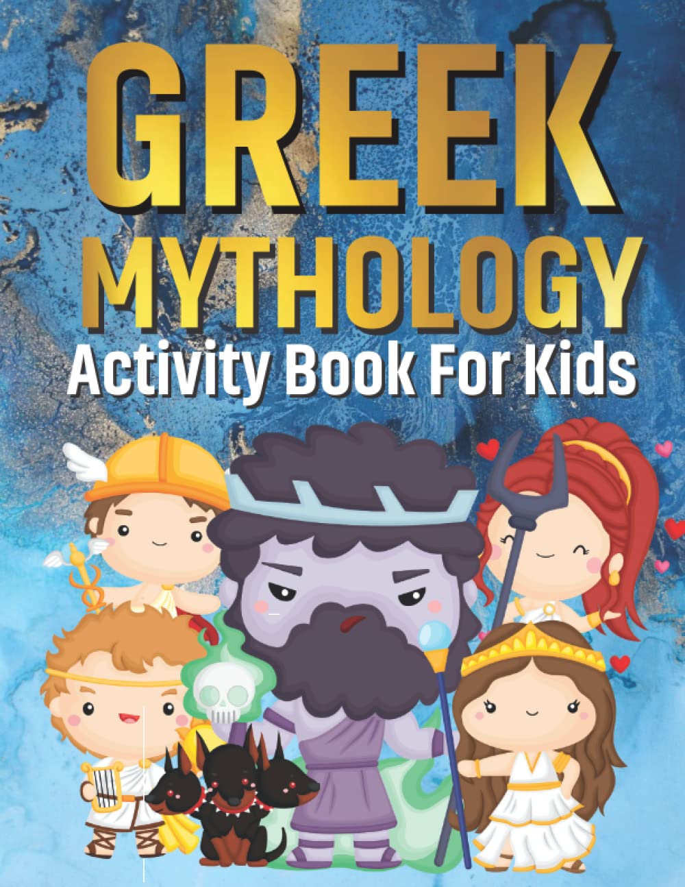 Greek Mythology Activity Book for Kids: Word Searches, Dot-to-Dot, Colouring, Drawing, Mazes, Sudoku for ages 4-8