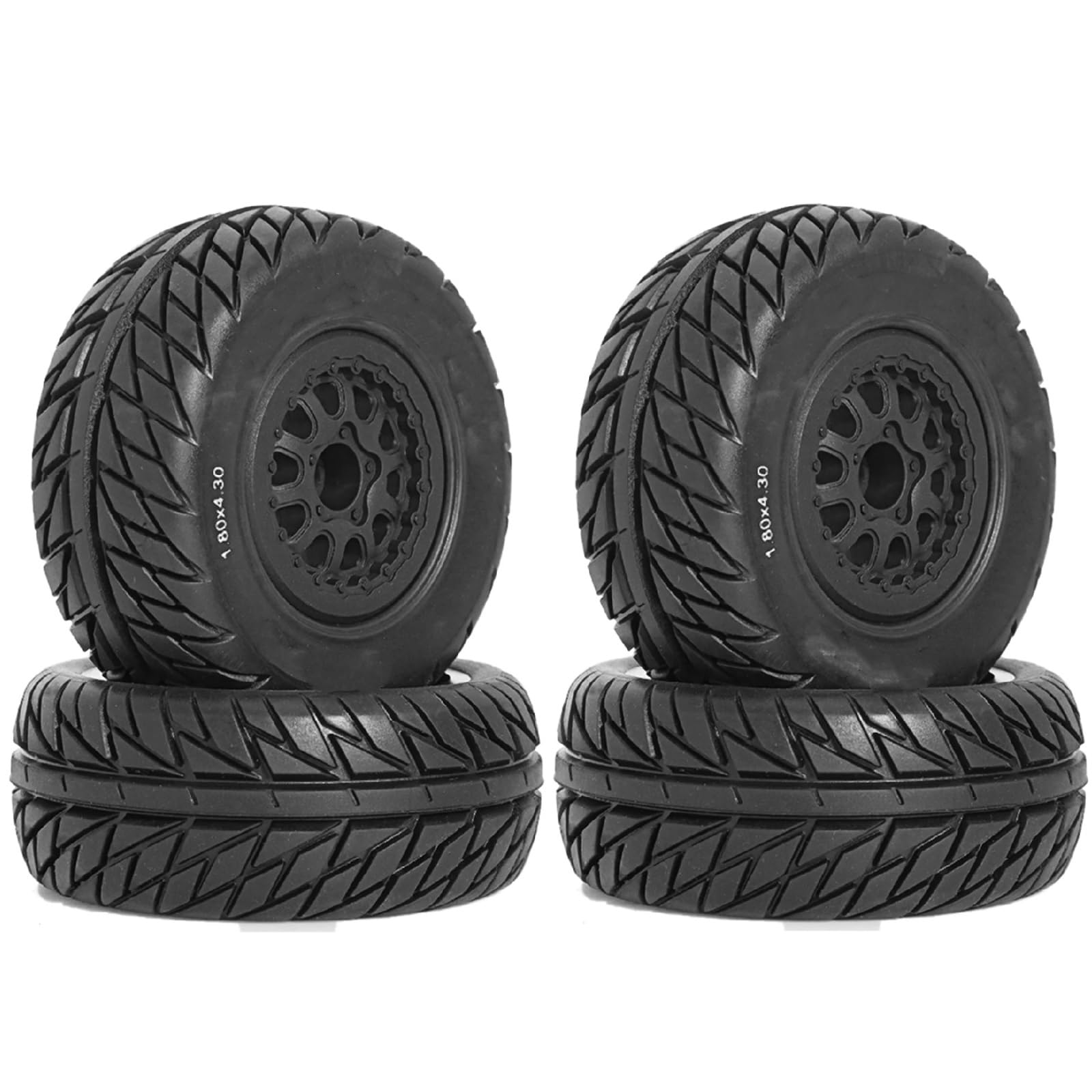 para Slash para Arrma para Senton para HuanQi 727 para Vkar 10sc para Hpi 1/10 112mm Rueda Neumáticos con 12mm Hex RC Coche Camión Recorrido Corto Piezas NeumáTicos RC