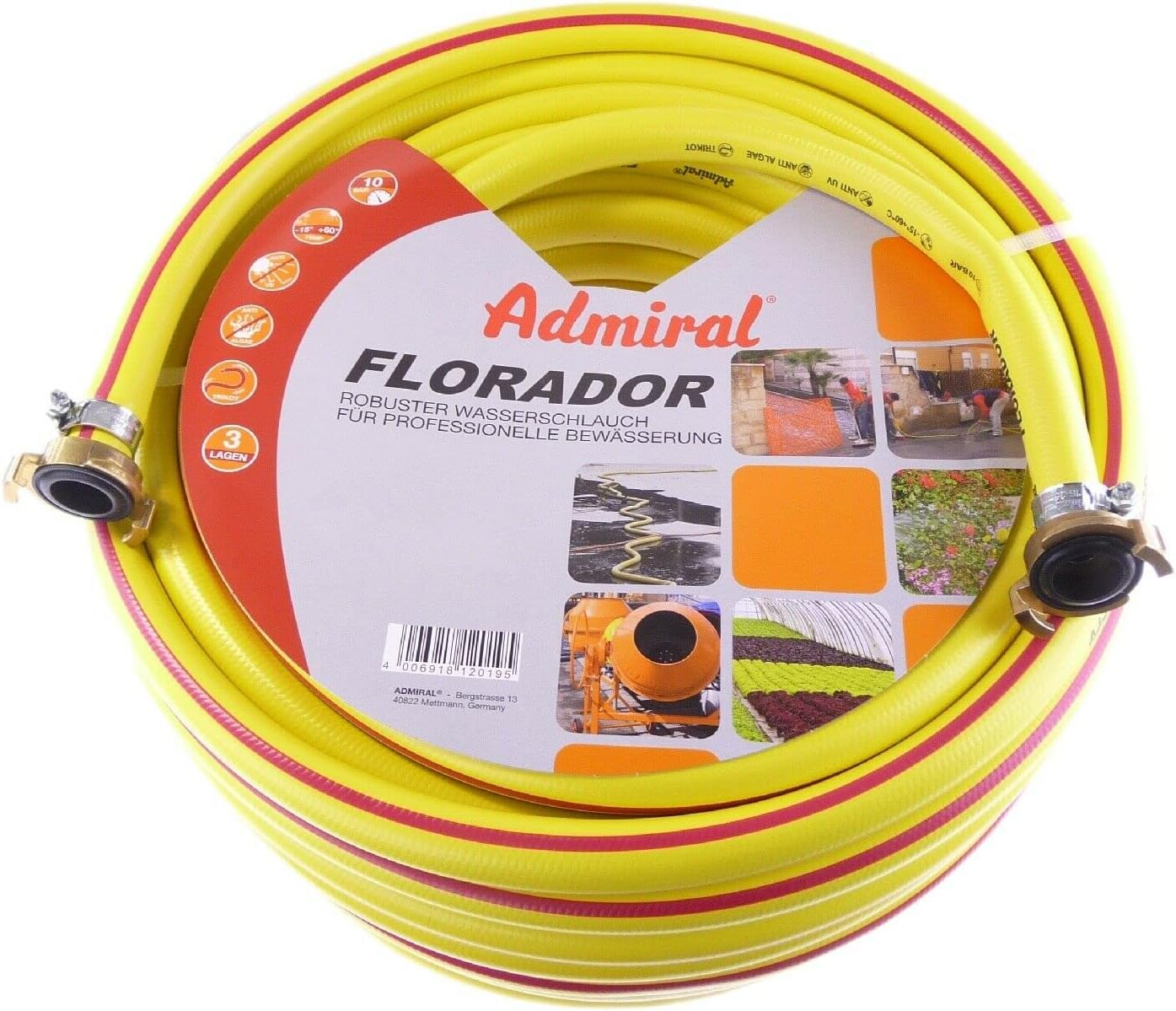 Meister Schlauch Trikotgewebe, 19,05 mm (3/4 Zoll) 10 m Länge Zur