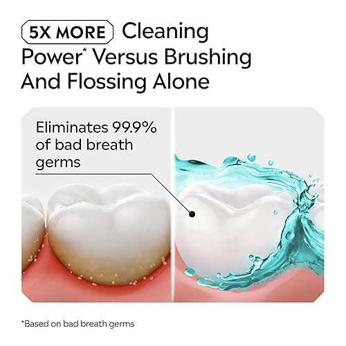 Miniatura 3 de Listerine Ultraclean - Enjuague bucal antiséptico para gingivitis placa y sarro menta 15 L