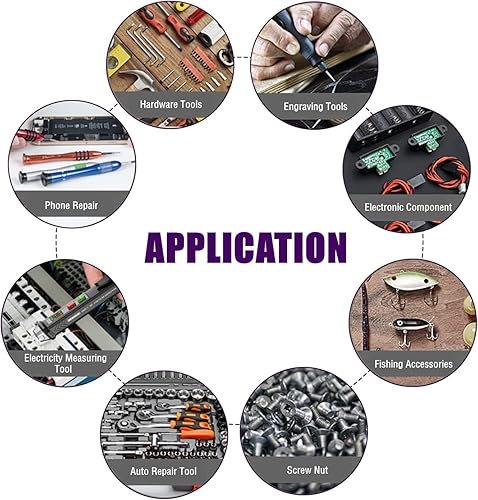 Miniatura 7 de Bettomshin Caja de almacenamiento de componentes PP, 5-1116"x3-1516x1-14"(5.709x3.937x1.260 in) contenedor organizador de plástico 5 rejillas fijas