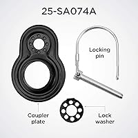 Vista 4 de Schwinn Acoplador de enganche compatible con remolque de bicicleta Schwinn e InStep, acopladores planos y angulares para una amplia gama