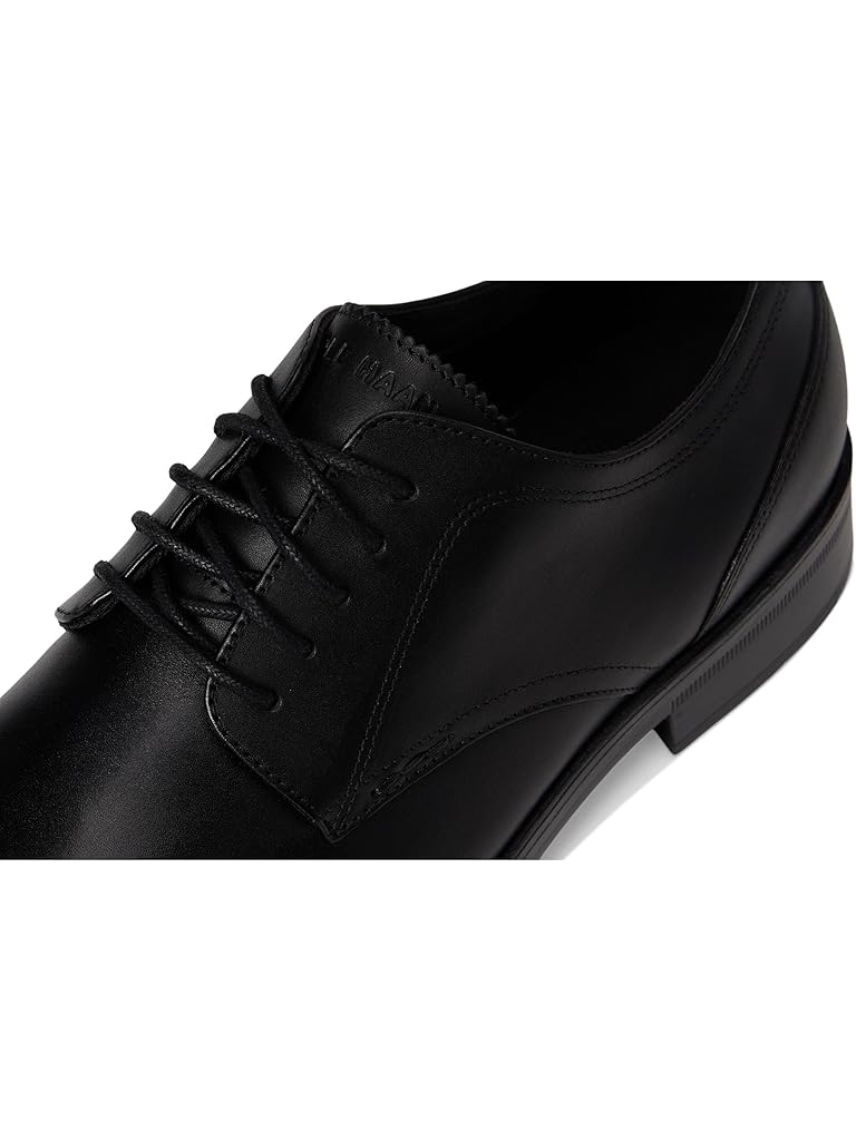 Black Cole Haan Newmark Grand Plain Toe Oxfords