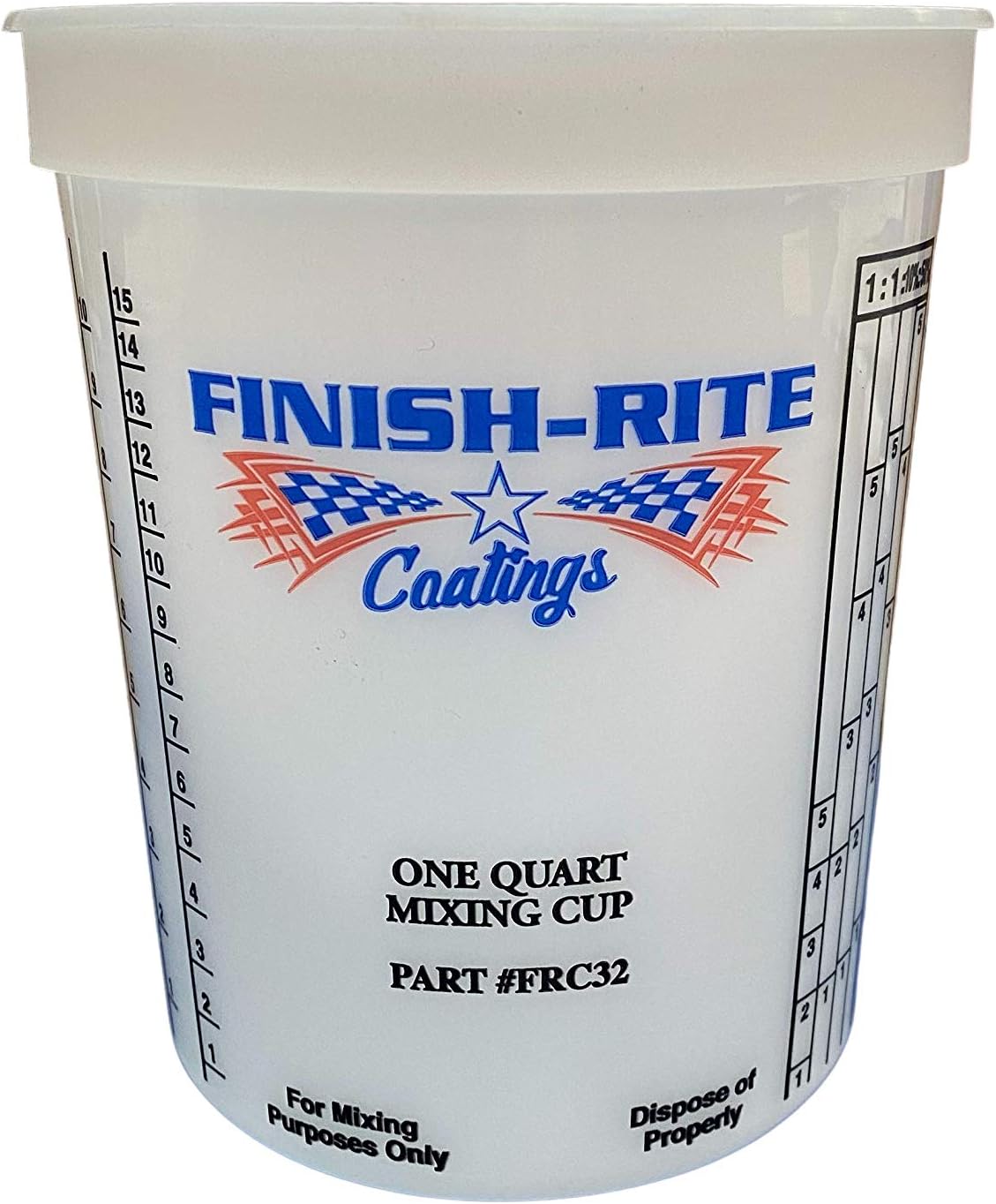 1 Quart / 32 Ounces Paint Mixing Cups/Pack of 100 for Automotive Paints, Epoxy Resin Pours
