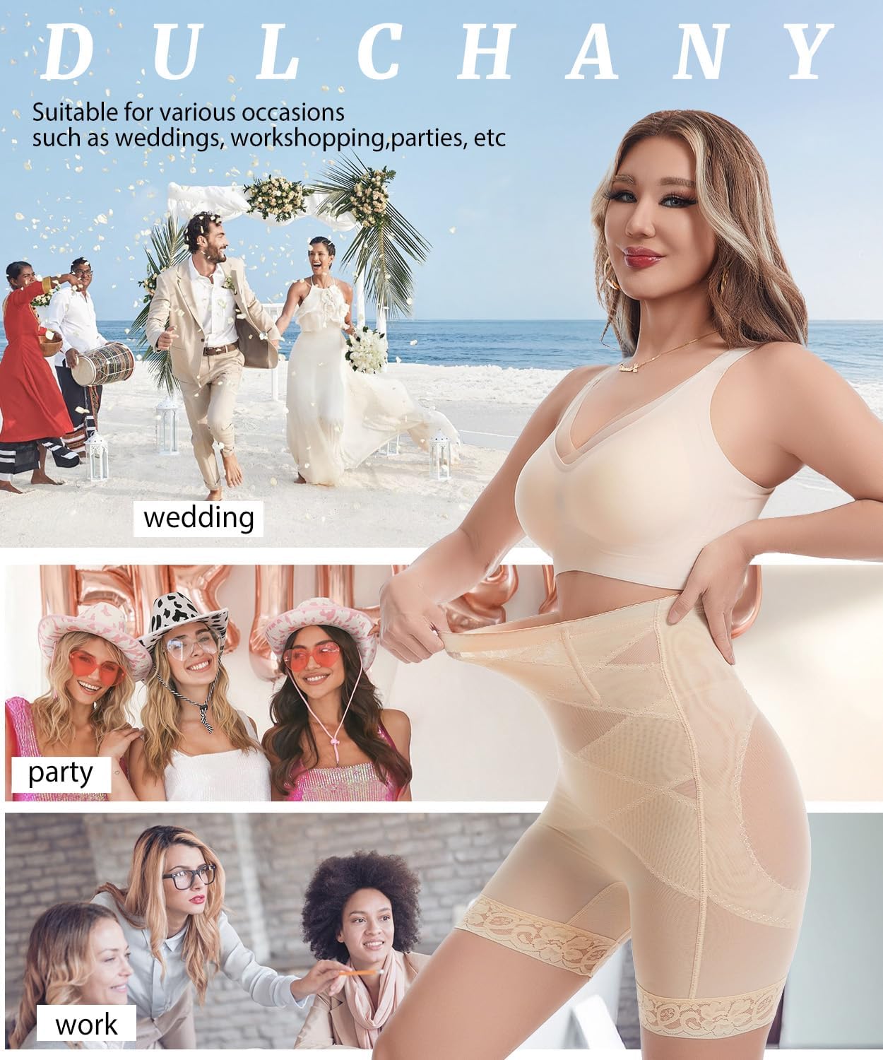 Dulchany Shapewear Tummy Control for Women Body Shaper Shorts High Waisted Butt Lifting Panties Girdle Underwear - Image 7