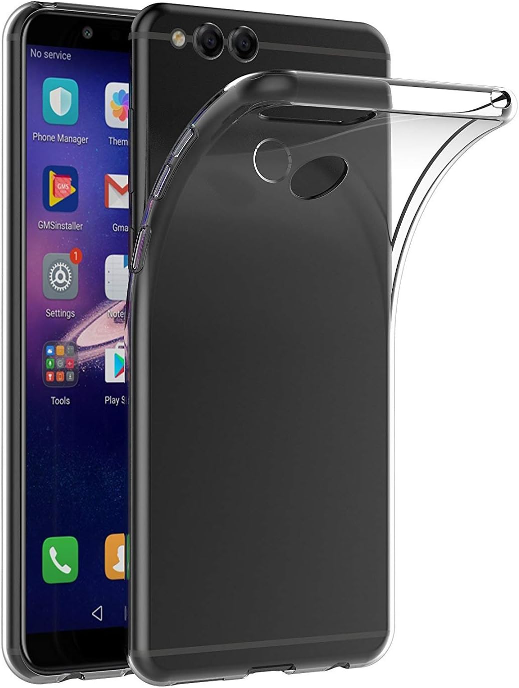 MaiJin Case for Honor 7X / Huawei Mate SE (5.93 inch) MaiJin Soft TPU Rubber Gel Bumper Transparent Back Cover