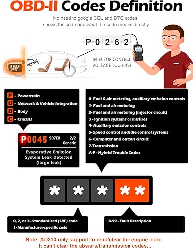 Miniatura 3 de ANCEL AD310 Escáner universal clásico mejorado OBD II Lector de códigos de errores para motor de auto Herramienta de escaneo de diagnósticos CAN