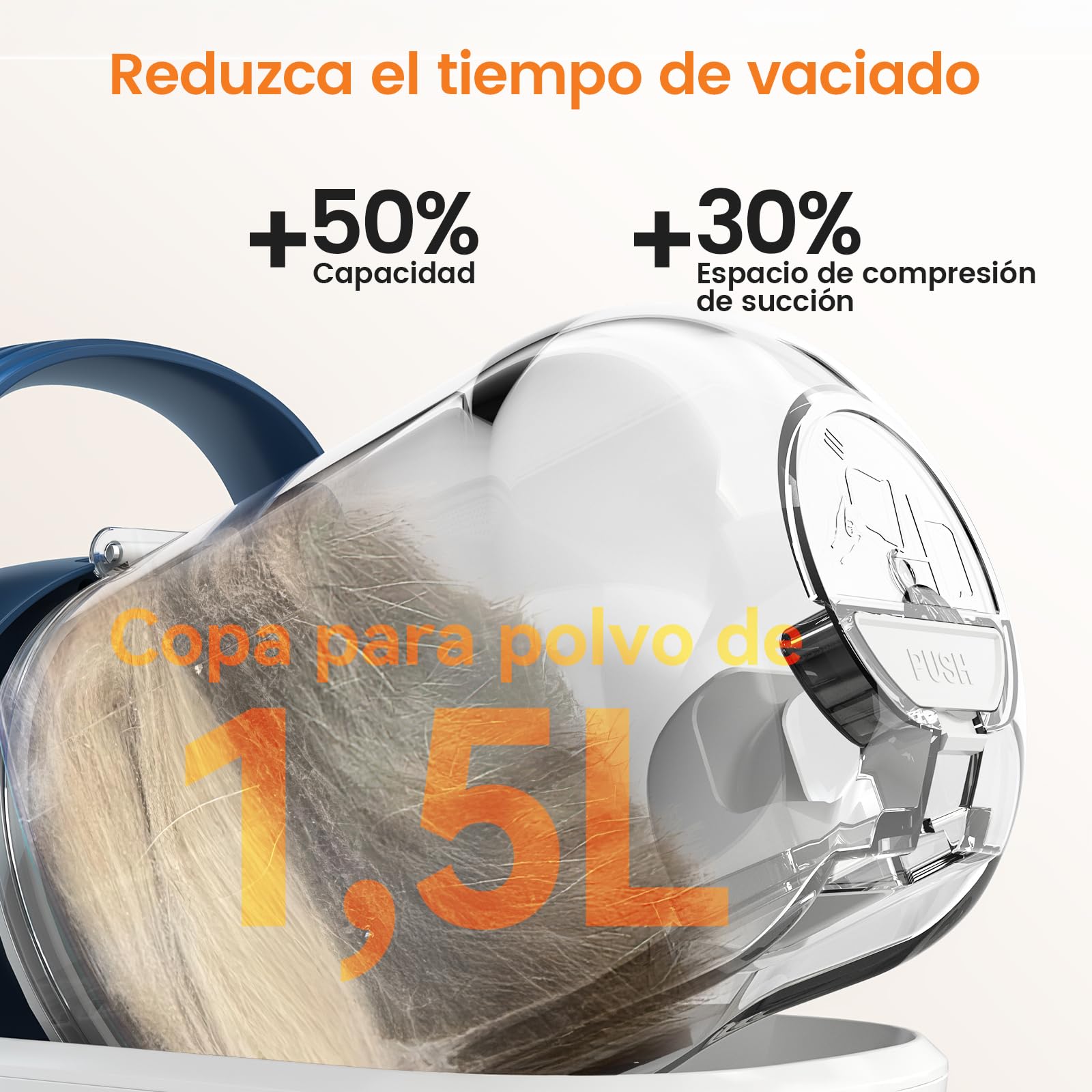 oneisall Cortapelos Perros con aspiradora de pelo, Aspira el 99% del pelo de las mascotas, máquina de corte silenciosa para perros y gatos y otras 7 herramientas de aseo (azul)