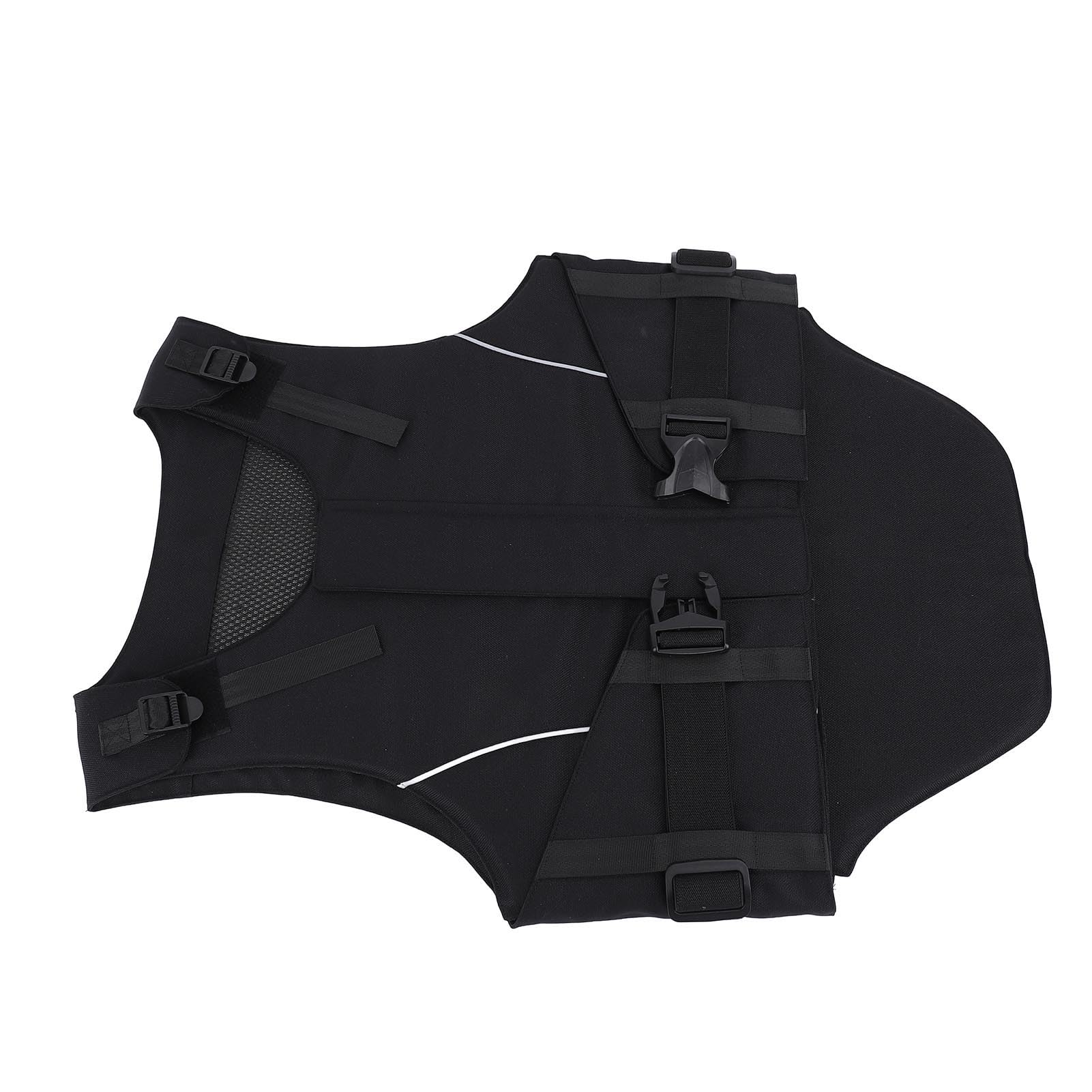 Chaleco ecuestre protector de seguridad para equitación con espuma EVA que absorbe los golpes, transpirable, diseño de correa ajustable para hombres y mujeres, carreras al aire libre