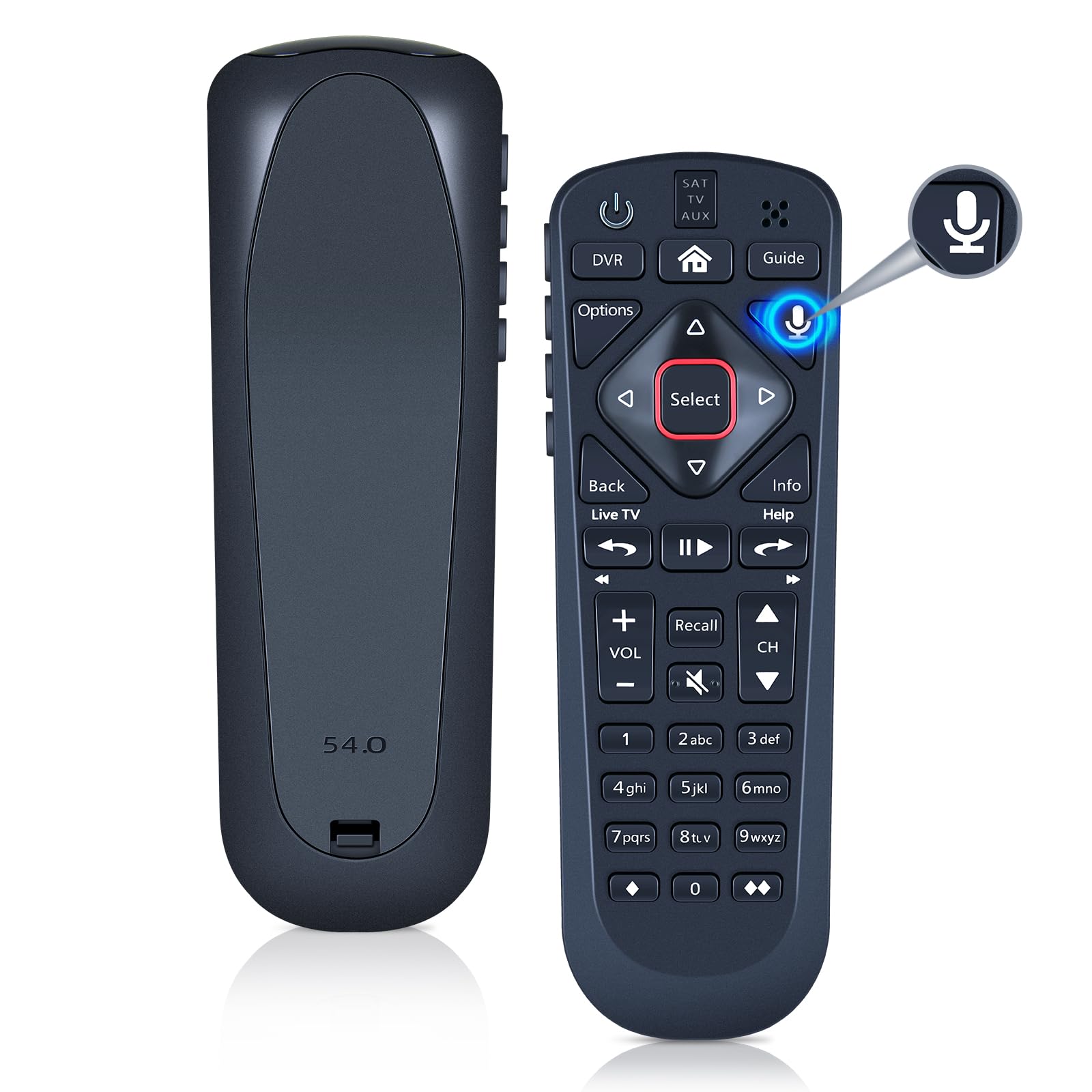 Télécommande compatible avec Dsh Network 54.0 de remplacement noire - 8