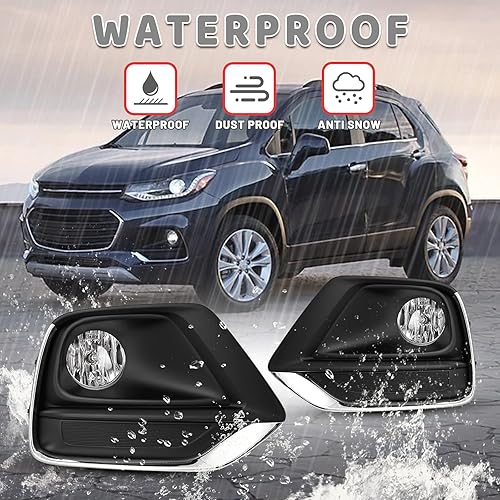 Miniatura 8 de AUTOWIKI Conjunto de luces antiniebla para Chevy Trax Chevrolet Driver Passenger 2017, 2018, 2019, 2020, 2021, 1 par