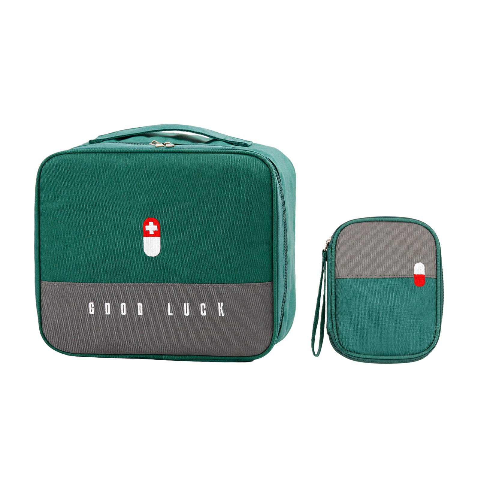 TOPASION Empty First Aid Bags Oxford Green