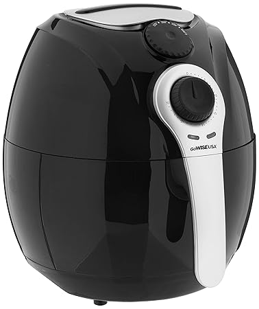GoWISE USA GW22622 2nd Generation Electric Air Fryer w/ Temperature Control, Detachable Basket & Carry Ha