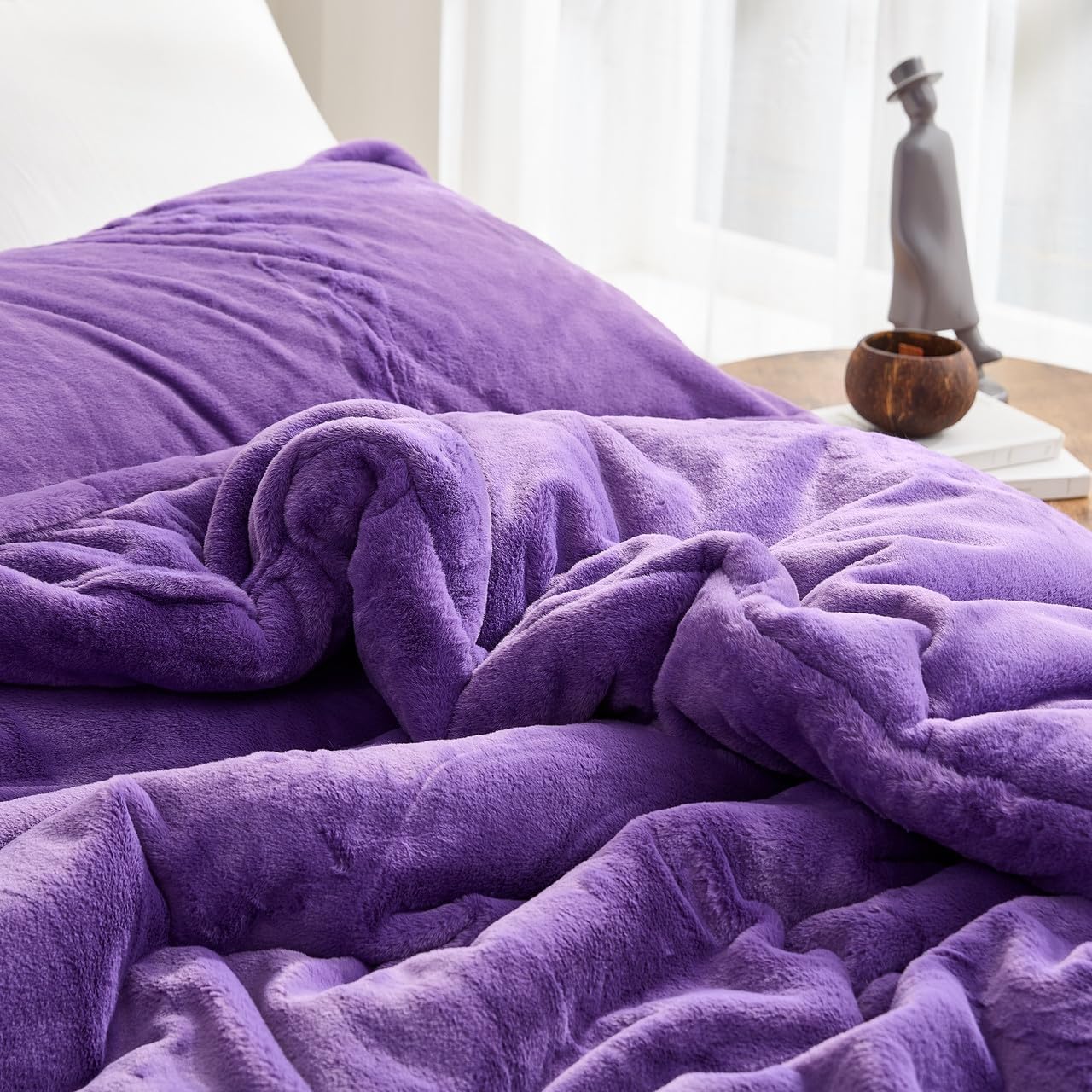 Byourbed Love Thick - Chunky Bunny Coma Inducer® Oversized Queen Comforter Set - Wild Purple