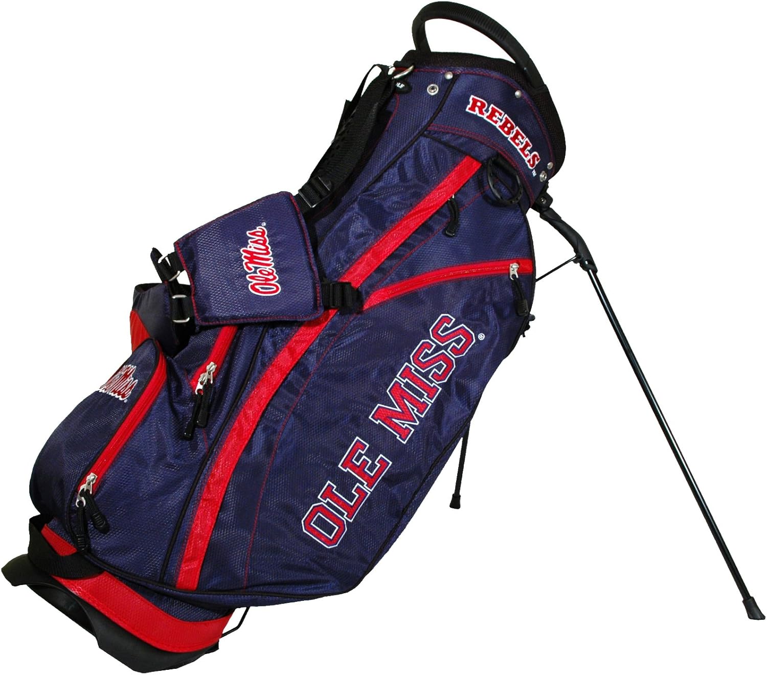 Team Golf NCAA Fairway Golf Stand Bag, Lightweight, 14-Way Top, Spring Action Stand, Insulated Cooler Pocket, Padded Strap, Umbrella Holder & Removable Rain Hood