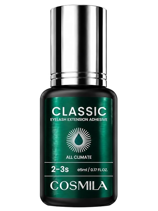 Cola para Extensão de Cílios COSMILA 2-3s Preta, Fabricada no Japão, 5 mL